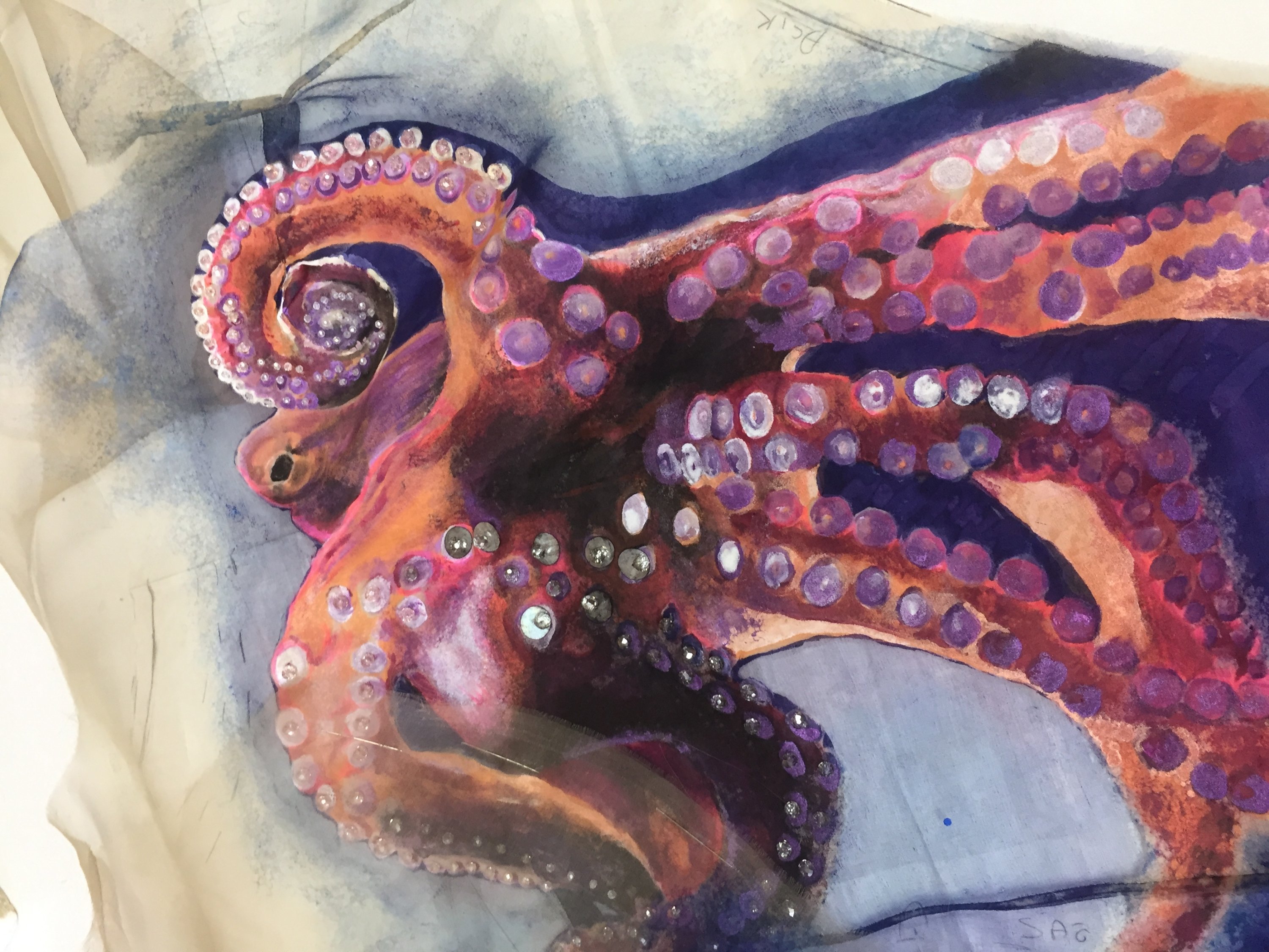 The octopus on the dress