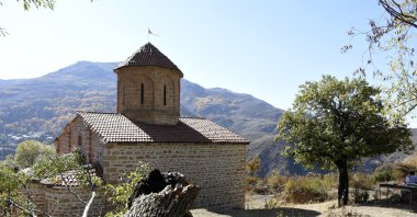 The Christian Orthodox, gothic style Imera Monastery in Gümüşhane, northeastern Turkey, Nov. 18, 2020. (AA PHOTO)