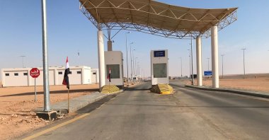 A handout picture released by the Iraqi Border Crossing Commission shows the Arar border crossing between Iraq and Saudi Arabia, Nov. 18, 2020. (AFP Photo)