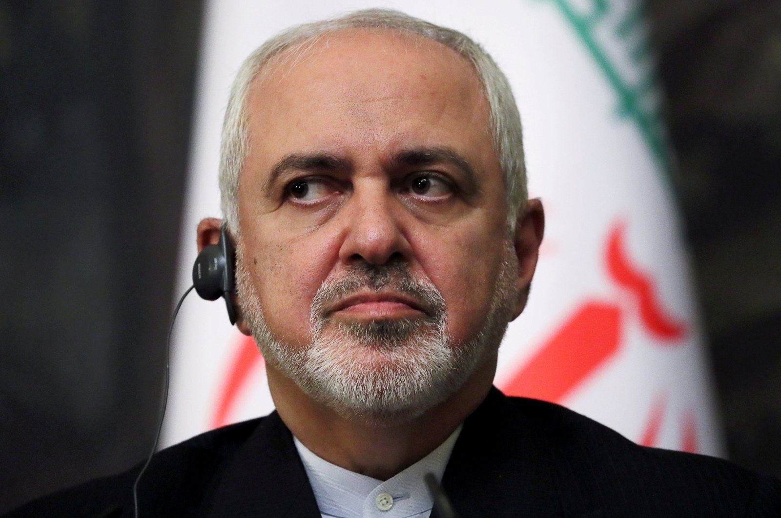 Iranian Foreign Minister Mohammad Javad Zarif attend a news conference in Moscow, Russia, May 8, 2019. (REUTERS)