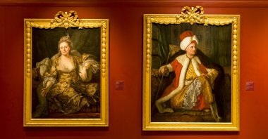 The “Intersecting Worlds: Ambassadors and Painters” exhibit features portraits of ambassadors from the 17th, 18th and 19th centuries. (Courtesy of Pera Museum)