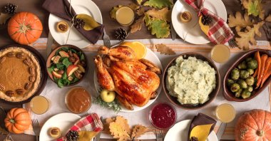 Go with some roasted turkey or chicken, two sides and a dessert for an intimate celebration of Thanksgiving. (Shutterstock Photo)