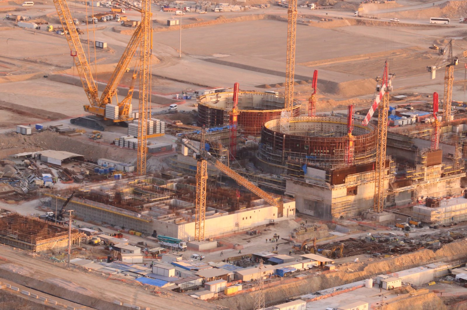 Construction site at the Akkuyu NPP in Mersin, southern Turkey, Nov. 11, 2020. (AA Photo)