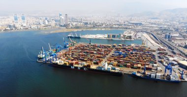 An aerial view of the Port of Izmir in western Turkey, July 10, 2018. (Shutterstock Photo)