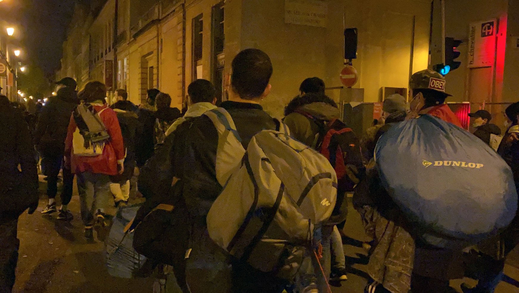 In photos: French police violently clear migrant tent camp in Paris ...