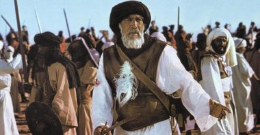 Actor Anthony Quinn as Prophet Muhammad's uncle Hamza in a scene from "The Message."