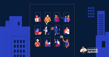 An illustration of the UN Women's “Light a firefly and light the dark” campaign. (Courtesy of UN Women Turkey)