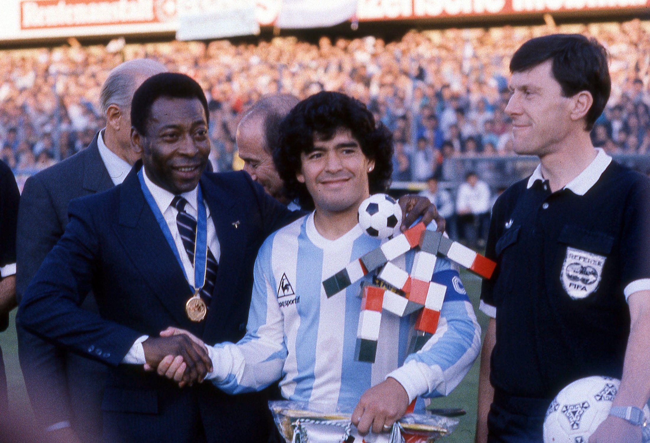 Maradona and Pele Wallpaper Discover more Diego Maradona, Football