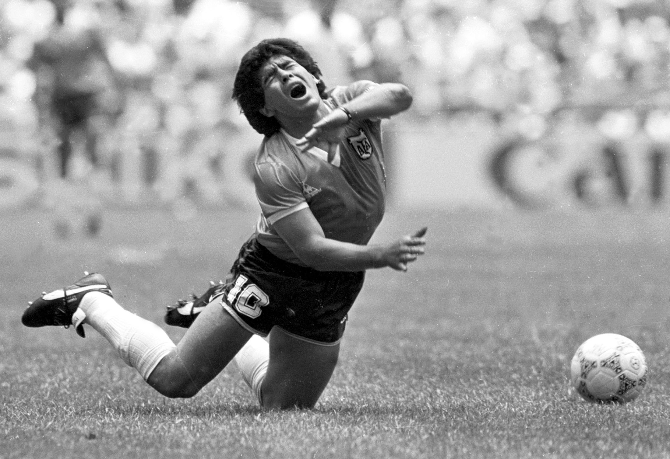 Diego Maradona for Argentina in the 1986 World Cup final