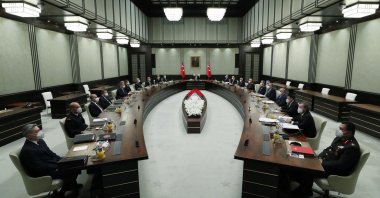 The National Security Council (MGK) met under the chairmanship of President Recep Tayyip Erdoğan, in Ankara, Turkey, Nov. 25, 2020 (AA Photo)