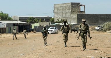 Members of the Amhara Special Force return to the Dansha Mechanized fifth division Military base after fighting against the Tigray People's Liberation Front (TPLF), in Danasha, Amhara region near a border with Tigray, Ethiopia, Nov. 9, 2020. (Reuters Photo)