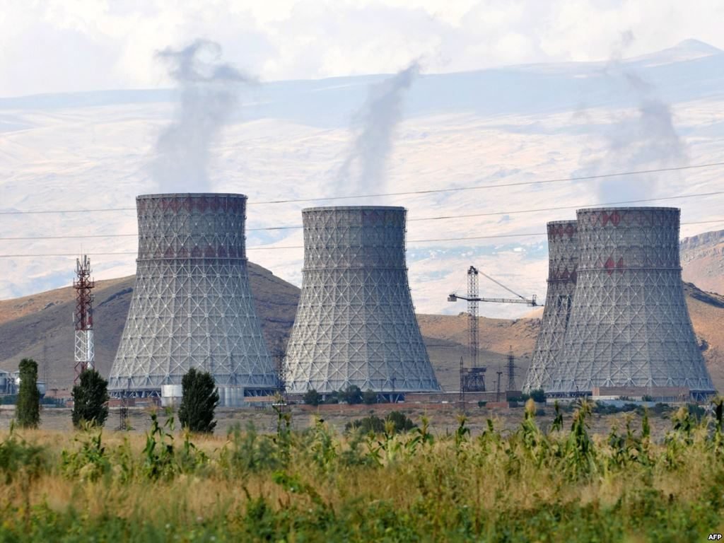 An undated photo of Metsamor nuclear plant near the Turkish border in Metsamor, Armenia.