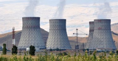 An undated photo of Metsamor nuclear plant near the Turkish border in Metsamor, Armenia.