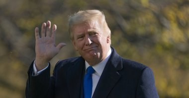 President Donald Trump walks on the South Lawn of the White House in Washington, Nov. 29, 2020. (AP Photo)