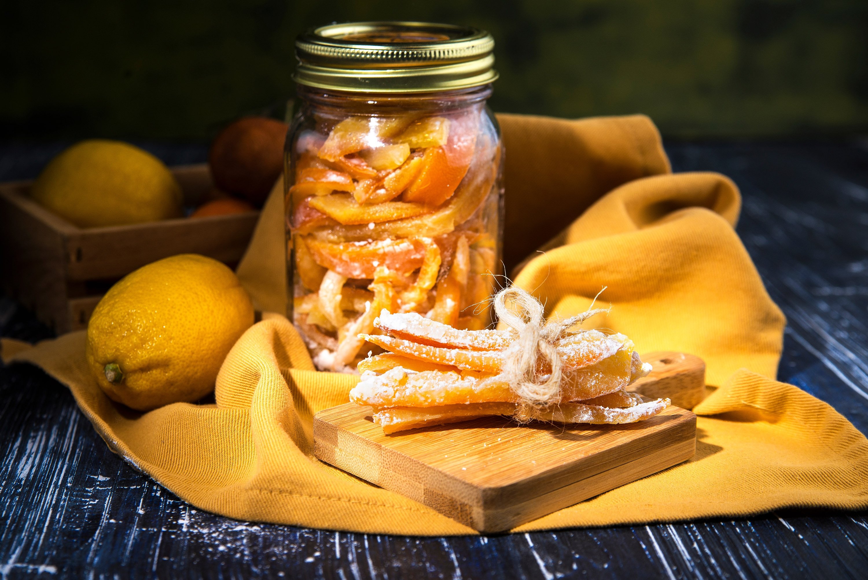 Candied mandarin peels is a delicious way to use leftover fruit scraps. (Shutterstock Photo)