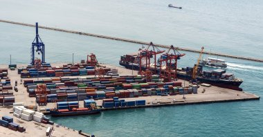 An aerial view of a tanker ship at a port in the Haydarpasa district, Istanbul, Turkey, Jan. 21, 2020. (iStock Photo)