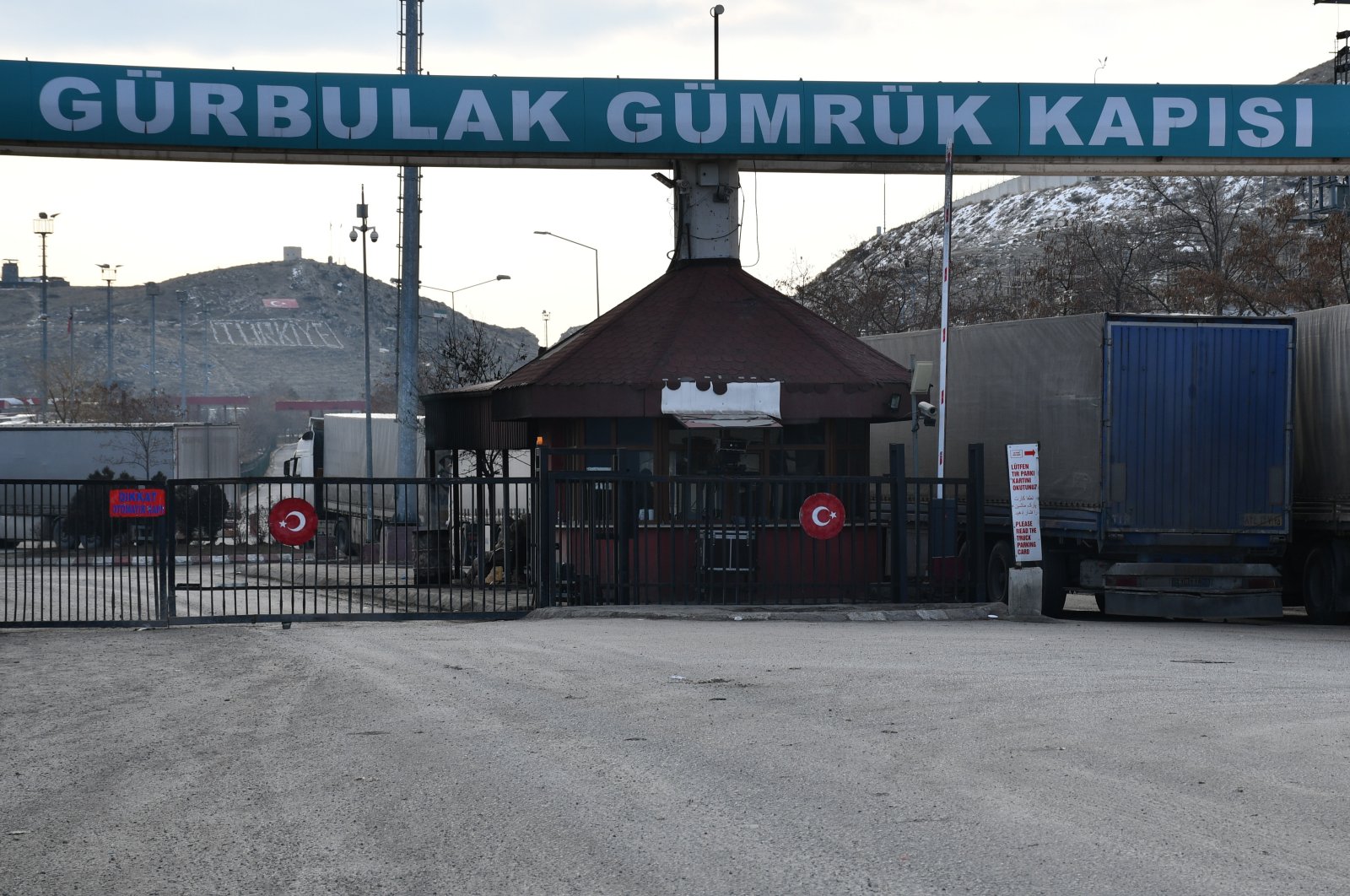 Gürbulak border gate on the Turkey-Iranian border, eastern Ağrı province, Turkey, Feb. 25, 2020. (AA Photo)