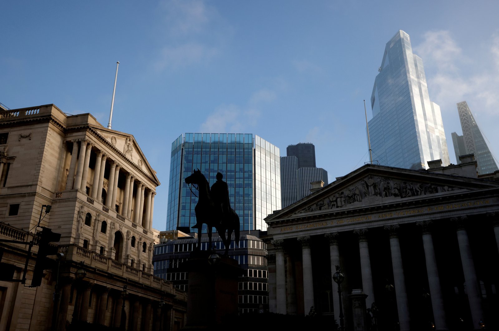 A view of London's financial district, London, Britain, Nov. 5, 2020. (Reuters Photo)