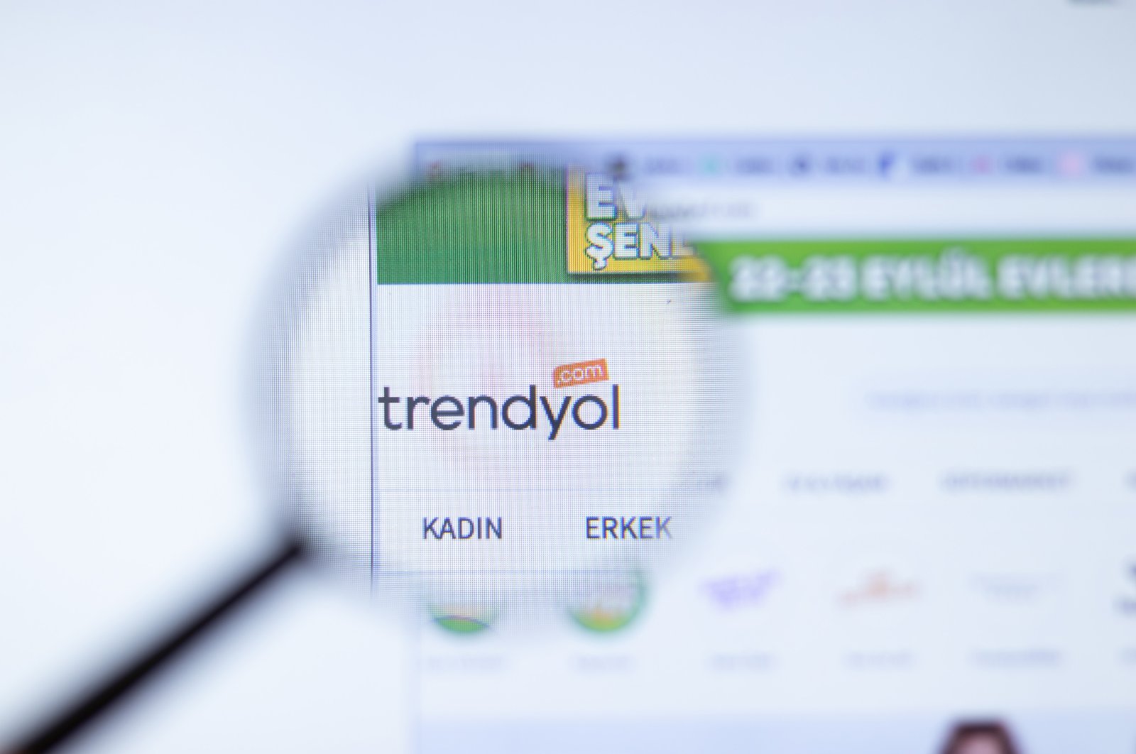 The Trendyol logo is displayed on the company website in this illustration, Sept. 29, 2020, New York, the U.S. (Shutterstock Photo)