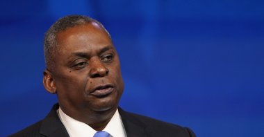 Retired Army Gen. Lloyd Austin, the Biden administration's choice to be secretary of defense, speaks during an event at The Queen theater in Wilmington, Del., Dec. 9, 2020. (AP Photo)
