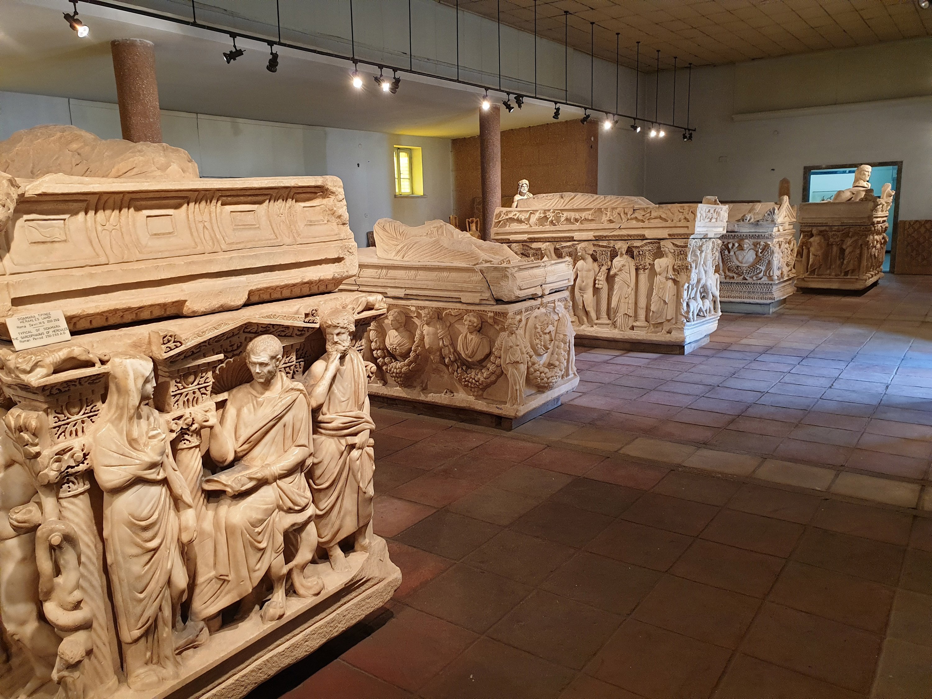 Sarcophagi at Konya Archeology Museum. (Photo by Argun Konuk)