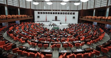 Lawmakers attend a session at Parliament, capital Ankara, Turkey, Dec. 10, 2020. (AA Photo)