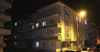 A view of the residence of Ibrahim Çolak, where the writer was recently found dead, in the capital Ankara, Turkey, Dec. 10, 2020. (DHA PHOTO)