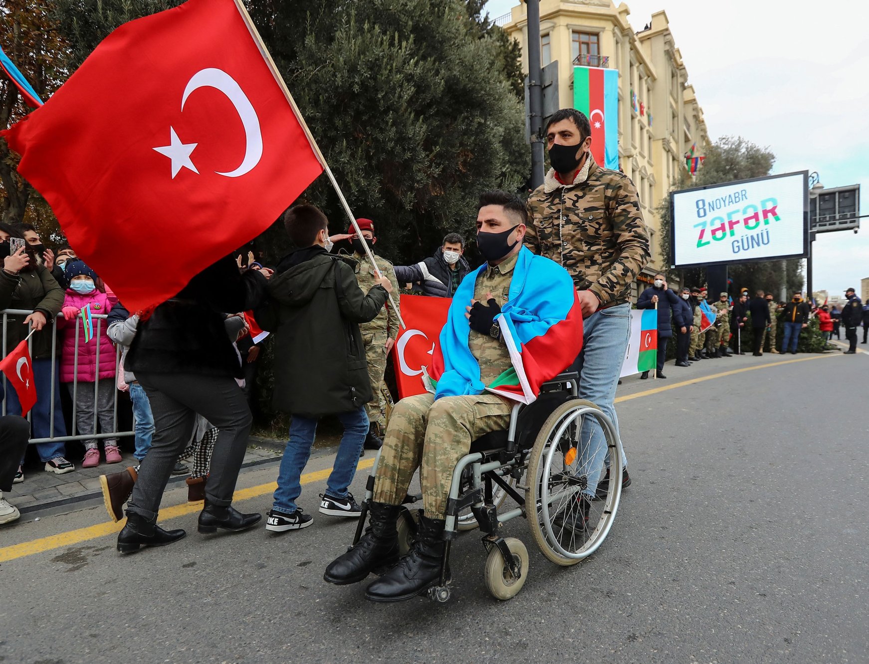 Azerbaijan holds parade after Nagorno-Karabakh victory | Daily Sabah