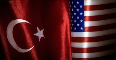 The flags of Turkey and the U.S. fly side by side in Istanbul, Turkey, Feb. 14, 2018. (Photo by Getty Images)