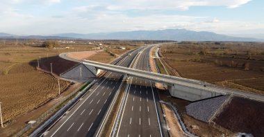 The commissioned part of the Northern Marmara Motorway located in northwestern Turkey, Dec. 12, 2020. (AA Photo)