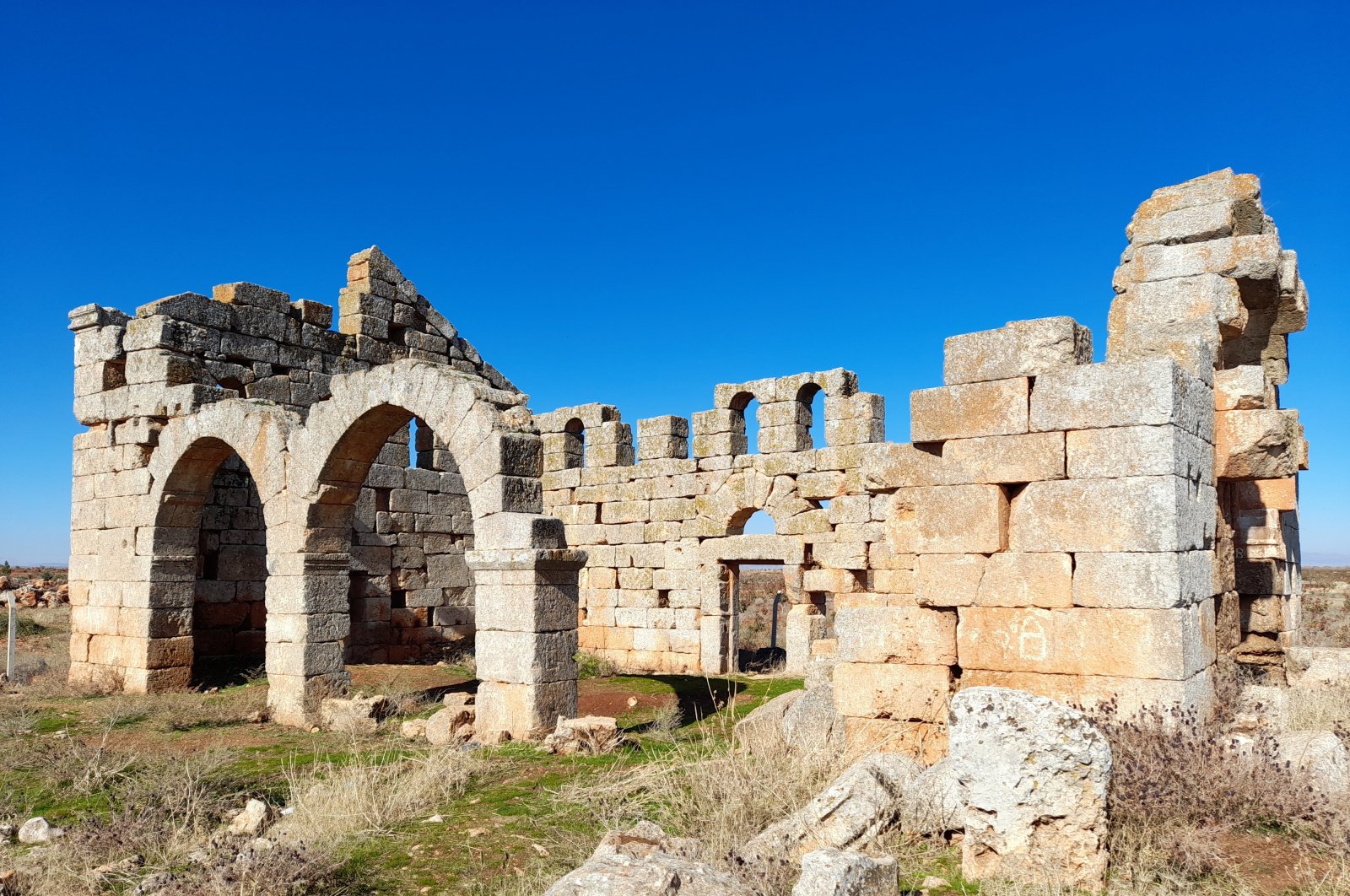 The ruins of the Nuhrut Church in Şanlıurfa, southeastern Turkey, Dec.13, 2020. (IHA Photo)