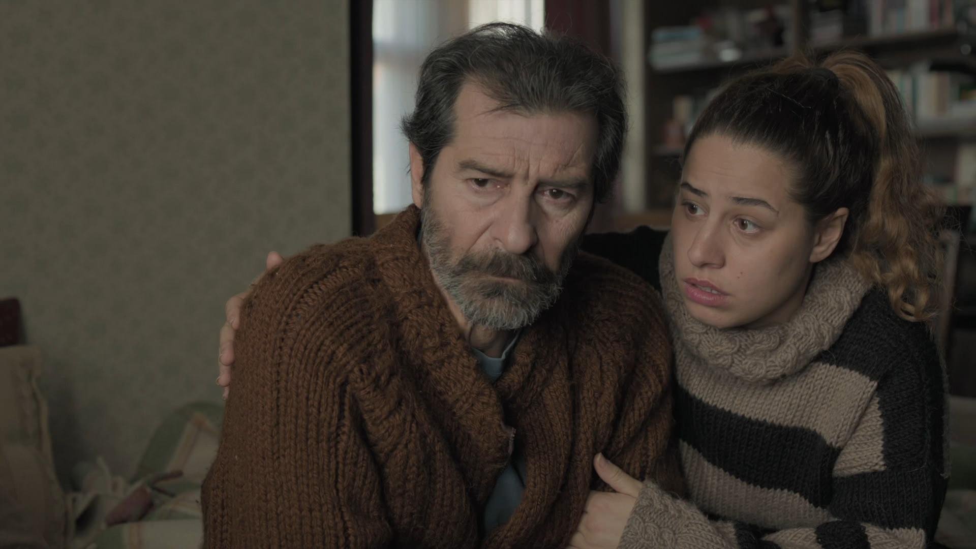 A still shot from “Soluk” (“Breath”) shows Uğur Polat (L) as Tamer and Aslı Inandık as Aslı.
