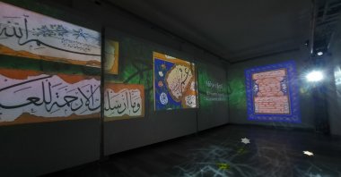 A view of the exhibition at Marmara University's Sultanahmet Campus, Istanbul, Dec. 15, 2020. (İHA PHOTO)