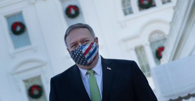 In this file photo, U.S. Secretary of State Mike Pompeo leaves the White House after visiting with the Trump family in Washington, D.C., on Dec. 11, 2020. (AFP Photo)