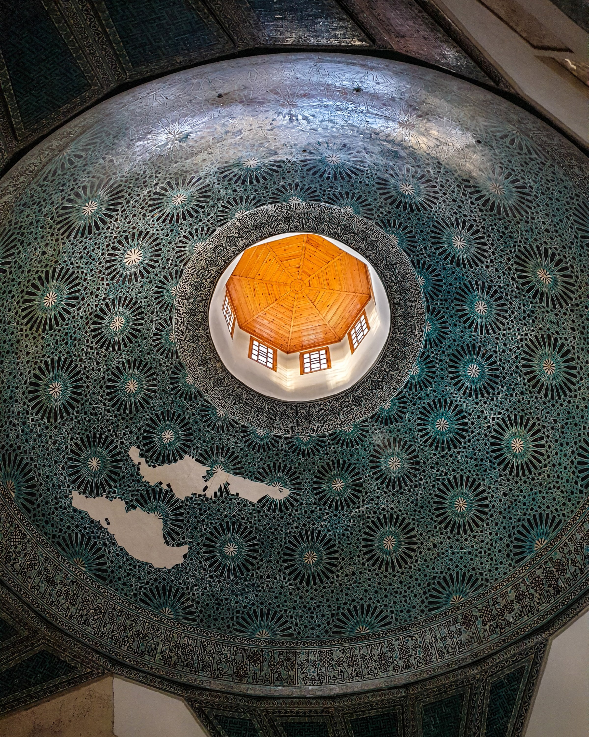 The ceiling of Karatay Madrassa. (Photo by Argun Konuk)