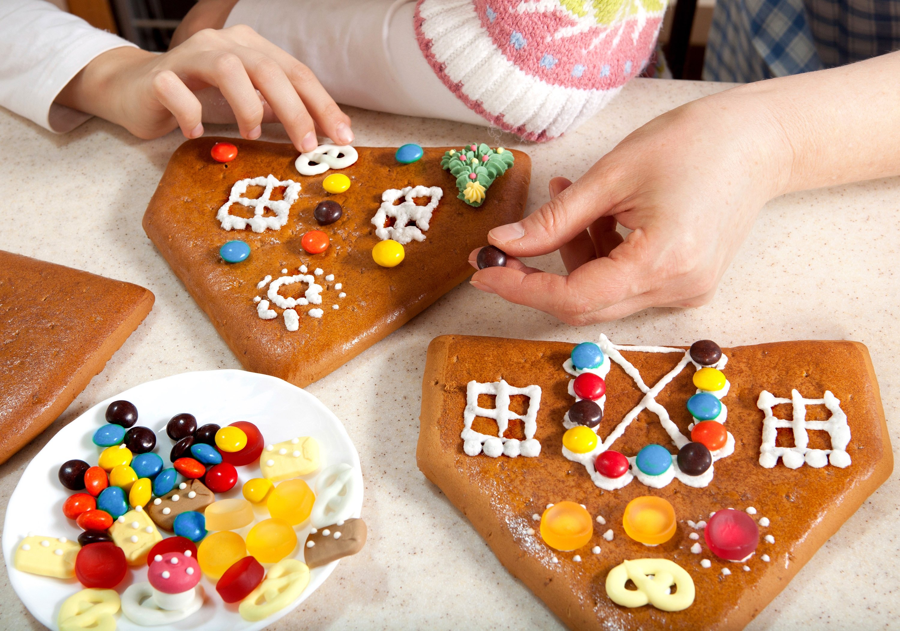 You can decorate your gingerbread cookies with any sweets you have laying around: smarties, gummy bears, pretzels and more. (Shutterstock Photo)