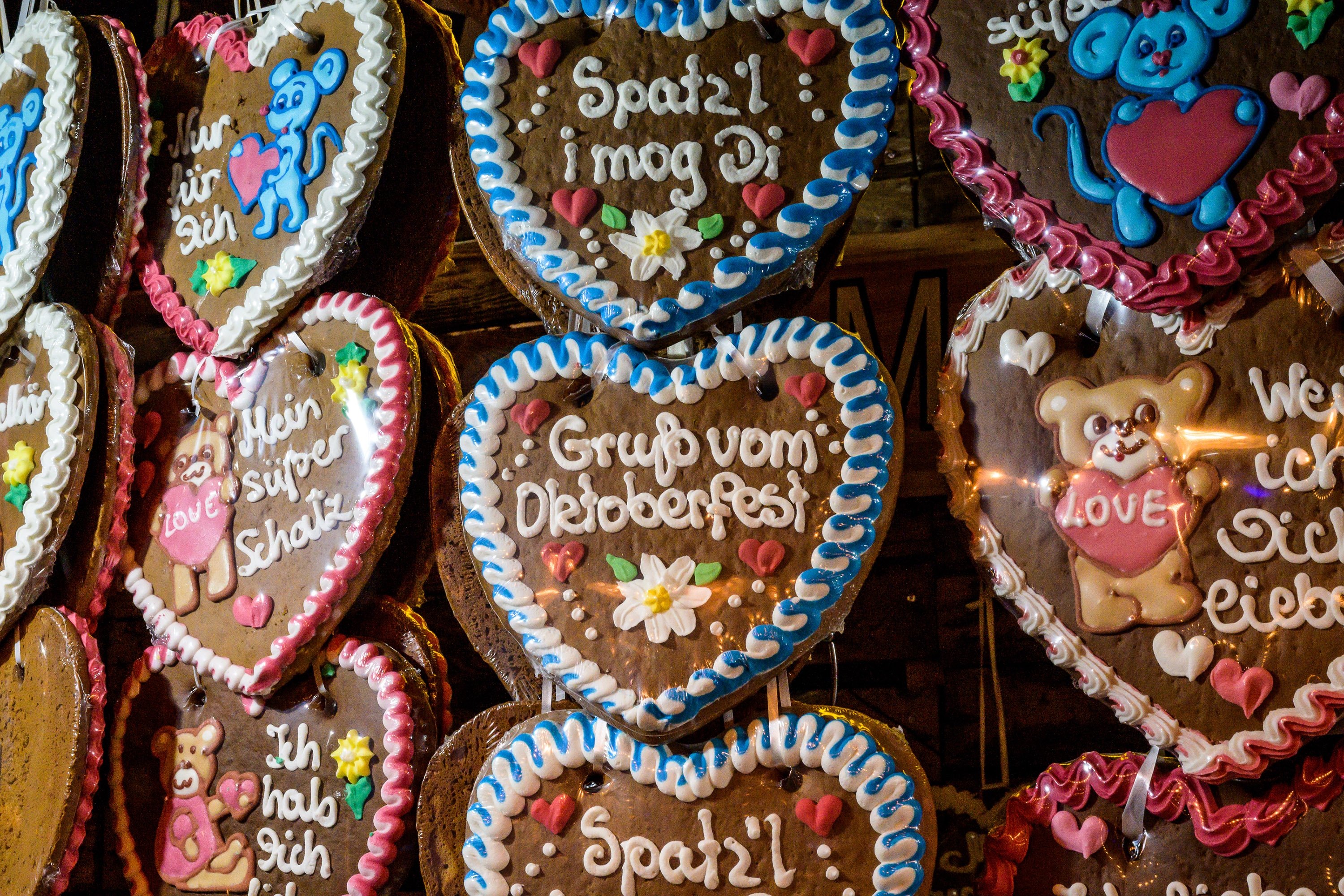A stall sells traditional sweets and German gingerbread cookies at Oktoberfest in Koblenz, Germany, Sept. 27, 2019. (Shutterstock Photo)