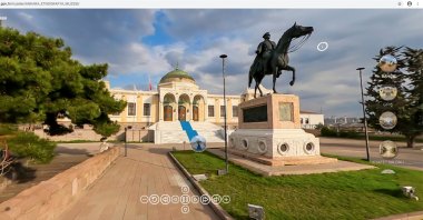 A still shot from the virtual tour of Turkey's Ethnography Museum of Ankara.
