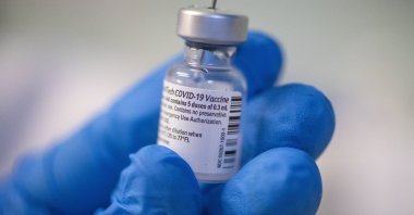 A medical staff member prepares a Pfizer-BioNTech COVID-19 vaccine, at the Ichilov Hospital in Tel Aviv, Israel, Dec. 20, 2020. (AP Photo)