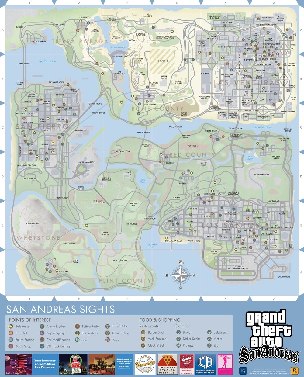 mapa de gta san andreas