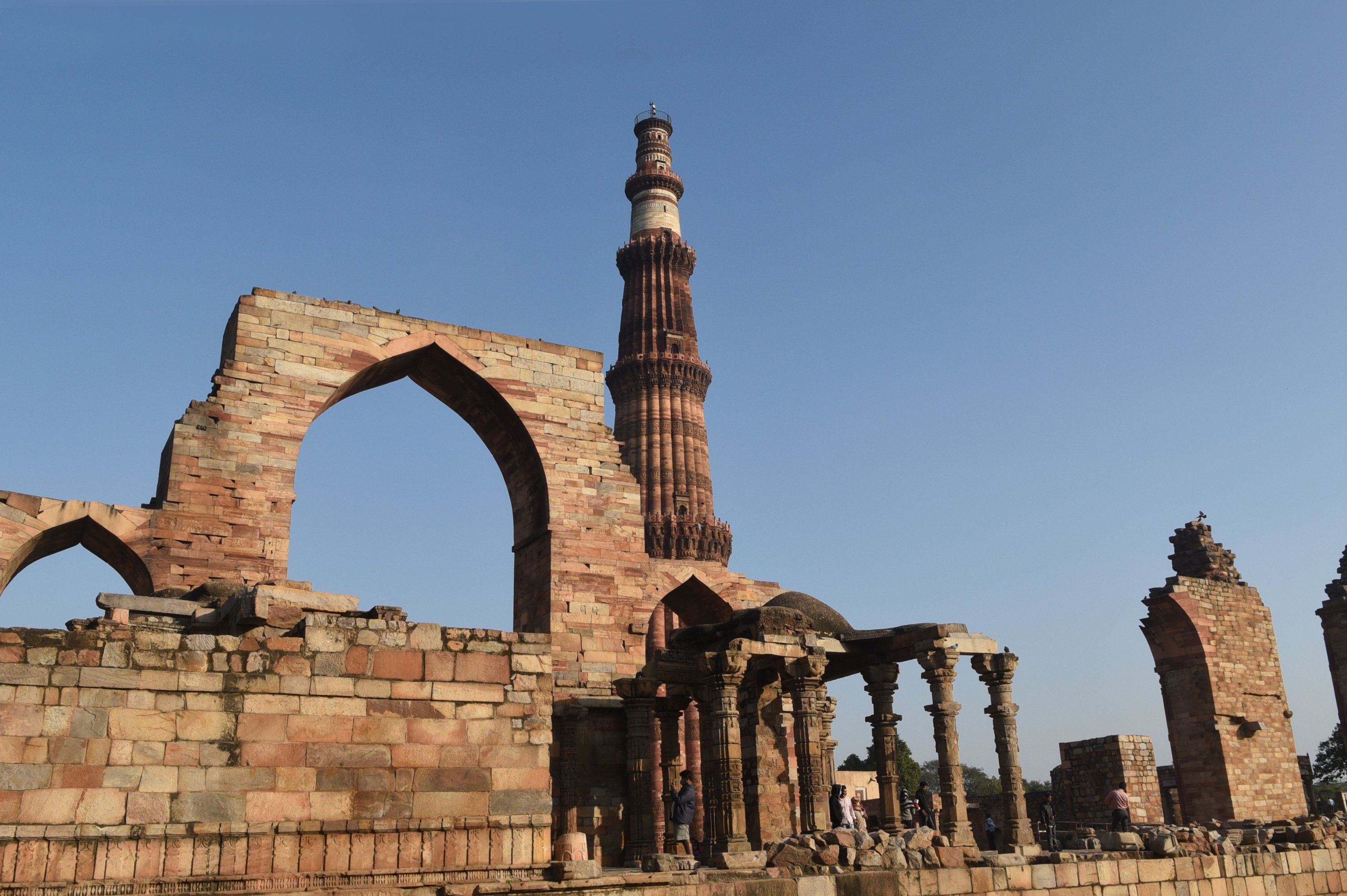 A view of the Qutb Minar in New Delhi, India, on Dec. 18, 2020. (AA PHOTO)