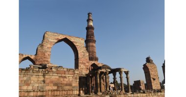 A view of the Qutb Minar in New Delhi, India, on Dec. 18, 2020. (AA PHOTO)