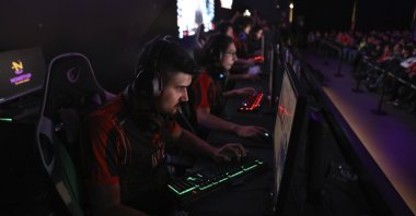 Players compete at the Turkish Esports Cup in Istanbul, Turkey, Jan. 27, 2019. (AA PHOTO)