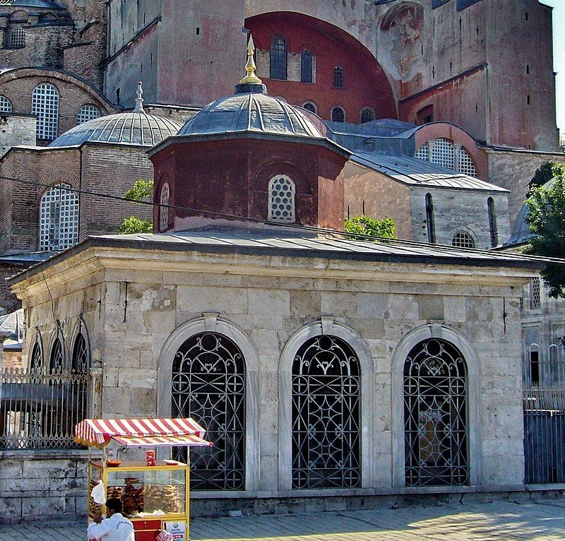 The muvakkithane ('lodge of the muwaqqit') in Hagia Sophia Grand Mosque, Istanbul.
