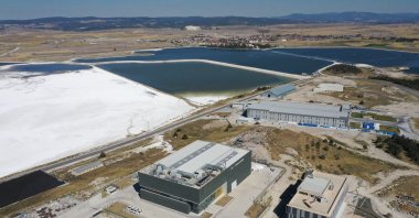 The facility where lithium will be produced from boron resources in the northwestern province of Eskişehir, Turkey, Oct. 12, 2020. (AA Photo)