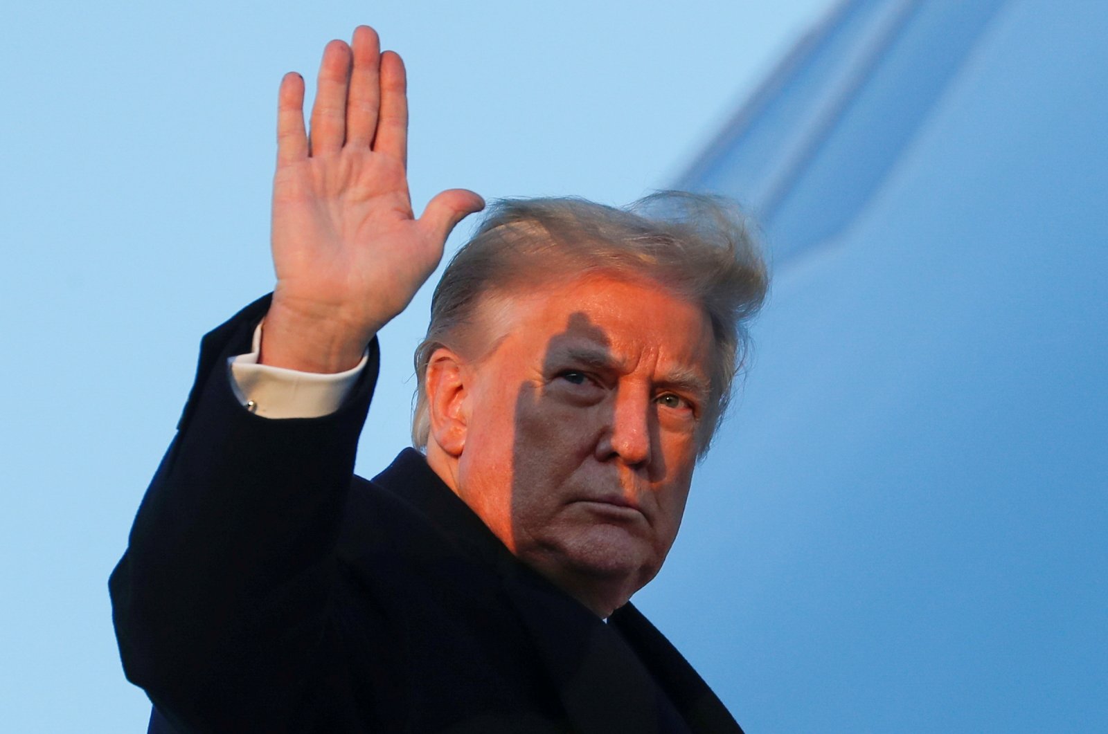 U.S. President Donald Trump waves as he boards Air Force One at Joint Base Andrews in Maryland, U.S., Dec. 23, 2020. (Reuters Photo)