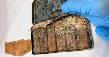 The 120-year-old chocolates found in the estate of Australian poet Andrew Barton Paterson, Australia, Dec. 24, 2020. (IHA Photo)