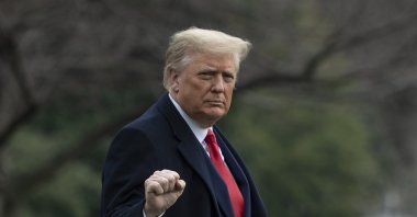 U.S. President Donald Trump departs the White House in Washington, D.C., U.S., Dec. 12, 2020. (AFP Photo)