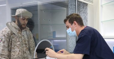 The Mitiga Military Hospital, managed by the Turkish Armed Forces in Libyan capital Tripoli, serves Libyan security forces, Dec. 26, 2020 (AA Photo)
