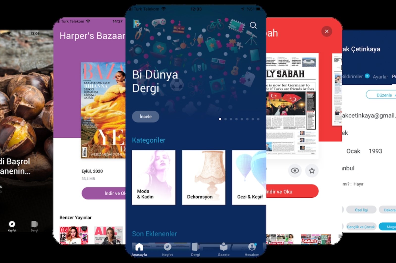 Türk Telekom's e-magazine platform makes it possible to access many magazines and daily newspapers in different categories. (Photo courtesy of Türk Telekom)